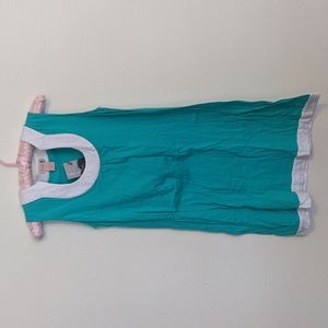 Pink Pineapple Preppy Turquoise Jersey Dress